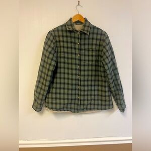 Brandy Melville fur lined flannel jacket Wylie cozy fall fleece sweater weather